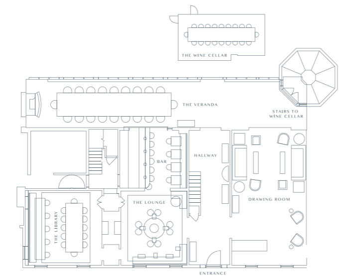 Manor house layout map
